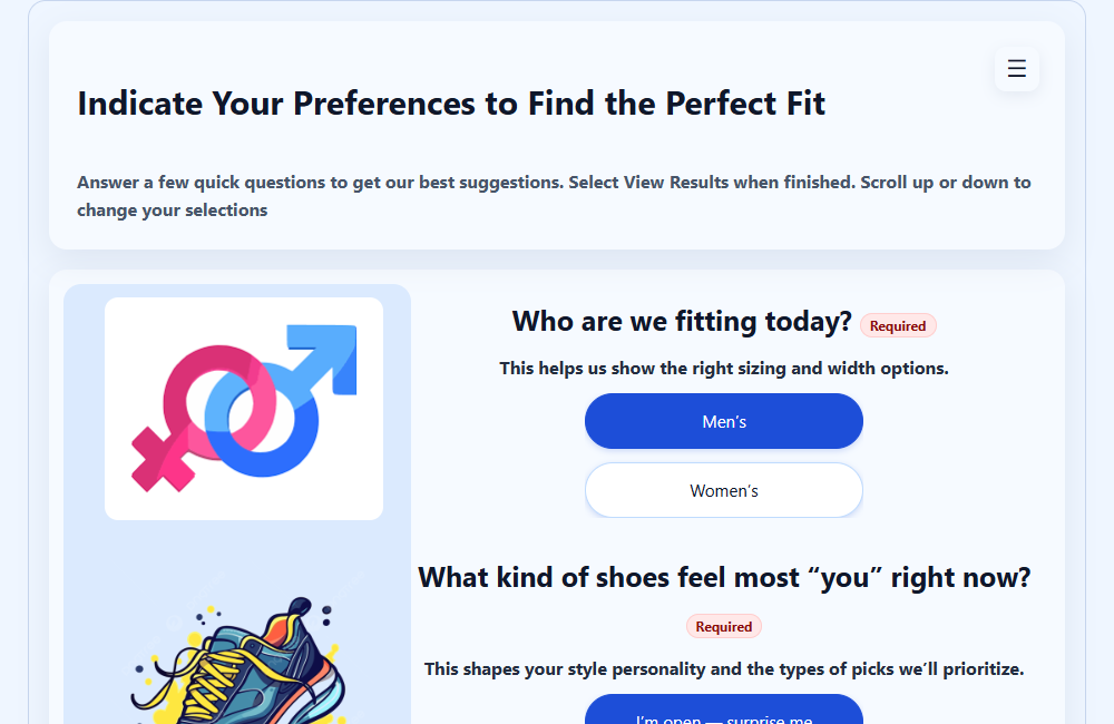 Preview of the Personality Quiz